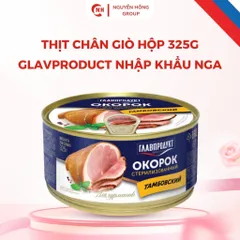 Thịt chân giò hộp 325g Glavproduct nhập khẩu Nga thức ăn thơm ngon