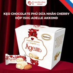 Kẹo Chocolate phủ dừa Nga hộp 150g Adelle Akkond  nhập khẩu thơm ngon
