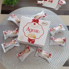 Kẹo Chocolate phủ dừa Nga hộp 150g Adelle Akkond  nhập khẩu thơm ngon