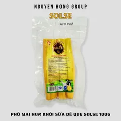 Phô mai hun khói mặn sữa dê que SOLSE 100g phomai ăn vặt xé sợi cheeze