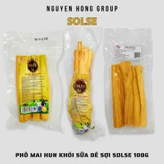 Phô mai hun khói mặn sữa dê que SOLSE 100g phomai ăn vặt xé sợi cheeze