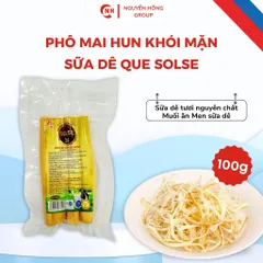 Phô mai hun khói mặn sữa dê que SOLSE 100g phomai ăn vặt xé sợi cheeze