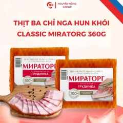 Thịt ba chỉ NGA hun khói Classic MIRATORG 360g