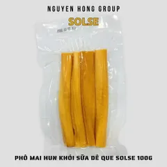 Phô mai hun khói mặn sữa dê que SOLSE 100g phomai ăn vặt xé sợi cheeze