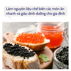 Trứng cá muối chay Vegan nhập khẩu chính hãng Nga giàu dinh dưỡng sử dụng trực tiếp 100g