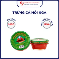Trứng cá Hồi đỏ nhập khẩu chính hãng từ Nga giàu dinh dưỡng hộp 105g