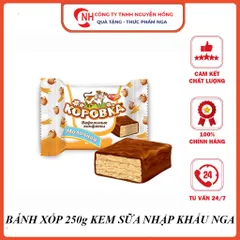 Bánh xốp 250g KOP (vị sữa) nhân kem sữa nhập khẩu Nga