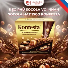 Kẹo phủ socola với nhân socola hạt 150g Konfesta Nhập Khẩu Nga