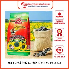 Hạt hướng dương nhập khẩu Nga hiệu Martin thơm ngon chắc mẩy gói (100g-200gr) - Nguyễn Hồng Official