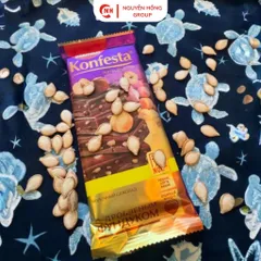 Socola sữa với hạt phỉ 80g Konfesta Nhập Khẩu Nga
