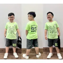 10-54kg H2 Đồ Bộ Bé Trai Size Đại, Sét Quần Áo Bé Trai Vải Thun Cotton in Hoạt Hình Hot Trend siêu đẹp