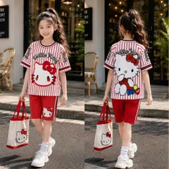 [H11] 13-49kg Đồ Bộ Bé Gái Thun Lạnh In 3D Hoạt Hình Dễ Thương – Mềm Mát, Co Giãn 4 Chiều