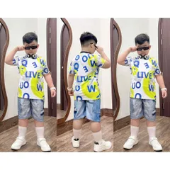 11-45kg A307 Đồ bộ bé trai quần đùi áo tay ngắn chất thun lạnh in 3D họa tiết thể thao đường phố ngầu đẹp