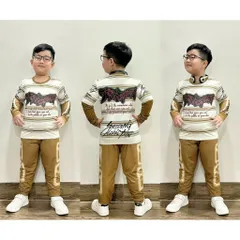 12-45kg A542 Đồ bộ dài tay bé trai thun lạnh in 3D họa tiết thể thao đường phố ngầu đẹp, bộ thể thao bóng đá