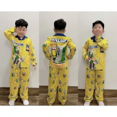 12-45kg A708 Bộ pijama bé trai vải thun lạnh mềm mịn mát họa tiết hoạt hình siêu đẹp