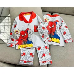 12-45kg A708 Bộ pijama bé trai vải thun lạnh mềm mịn mát họa tiết hoạt hình siêu đẹp