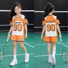 13-49kg H9 Đồ bộ bé gái quần đùi áo tay ngắn thun lạnh họa tiết hoạt hình thể thao siêu cưng