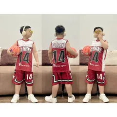 11-45kg Bộ thun lạnh in 3D hình siêu ngầu bé trai size đại, bộ ba lỗ cổ tim thể thao bé trai