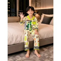 12-45kg A931 Bộ Pijama Bé Trai Thun Lạnh Mềm Mịn Mát Họa Tiết Hoạt Hình Siêu Cưng
