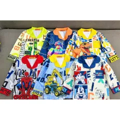 12-45kg A931 Bộ Pijama Bé Trai Thun Lạnh Mềm Mịn Mát Họa Tiết Hoạt Hình Siêu Cưng