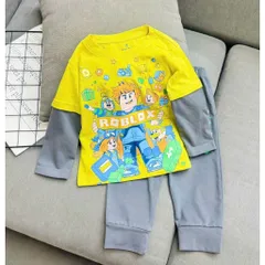 8-40kg H7 Đồ Bộ Dài Tay Bé Trai Size Đại, Sét Quần Áo Thu Đông Bé Trai Vải Thun Cotton in Hoạt Hình Hot Trend