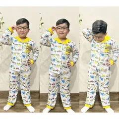 12-45kg A544 Bộ pijama bé trai thun lạnh mềm mịn mát họa tiết hoạt hình đẹp