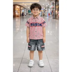 12-45kg A599 Đồ bộ mặc nhà bé trai chất thun lạnh in 3D họa tiết thời trang đẹp