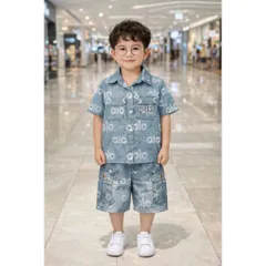11-45kg A580 Bộ thun lạnh bé trai size đại dáng thể thao - Đồ bộ trẻ em