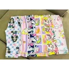 12-45kg A378 Bộ pijama bé gái thun lạnh mềm mịn mát họa tiết hoạt hình đẹp