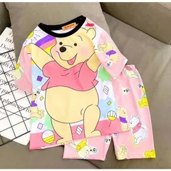10-40kg Bộ ngố thun lạnh in 3D siêu đẹp cho bé gái size đại, bộ quần áo bé gái