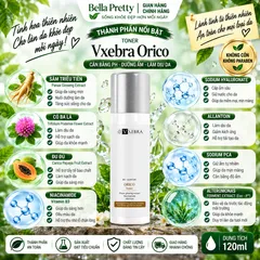 Nước Hoa Hồng Vxebra Orico Toner – Dưỡng Ẩm, Làm Sạch Dầu Nhờn, Cân Bằng pH, Niacinamide B3 & Sâm Triều Tiên