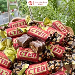 Kẹo socola cten đỏ vị Hạnh Nhân nhập khẩu Nga snack chocolate thơm ngon ăn vặt