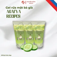 Sữa rửa mặt gel bà già Agafya Recipes tinh chất dưa leo nhập khẩu Nga sạch bụi bẩn phù hợp với mọi loại da