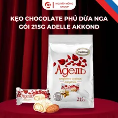 Kẹo Chocolate phủ dừa Nga gói 215g Adelle Akkond  nhập khẩu thơm ngon