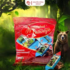 Kẹo socola con gấu xanh 200g nhập khẩu Nga ăn vặt thơm ngon snack chocolate