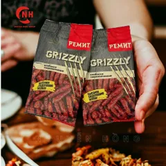 Salami que hun khói Grizzly 100g , xúc xích ăn liền Nga Ăn Vặt Food Thức Ăn