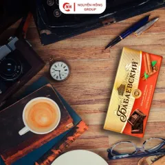 Kẹo socola đen Babaevsky 90g hương vị quế nhập khẩu Nga chocolate thơm ngon ăn vặt
