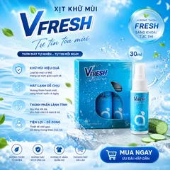Xịt khử mùi Vfresh thơm mát giảm mùi hôi cơ thể nam nữ 30ml