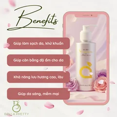 Sữa tắm nữ VNATURECARE WOMEN SHOWER 190ml - Làm sạch dịu nhẹ, dưỡng ẩm, chiết xuất rau má & vitamin E, không paraben, sulfate