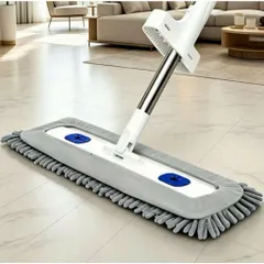 Cây Lau Nhà Tự Vắt Bông San Hô 45cm, Chổi Lau Nhà Tự Vắt Xoay 360 Độ Sợi Microfiber Siêu Thấm  -