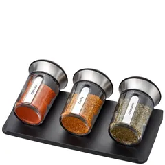 Set 3 lọ đựng gia vị thủy tinh dạng kéo GEFU 206 X-Plosion