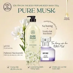 Sữa Tắm On The Body Hương Pure Musk Chai 730ml [hàng nhập khẩu full vat]