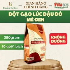 Bột Gạo Lức Đậu Đỏ Mè Đen Vitapro Không Đường Thùng 20 Bịch - Ngũ Cốc Dinh Dưỡng Ăn Kiêng Eat Clean