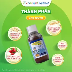 Fitobimbi IMMUNO Bổ Sung Vitamin Và Khoáng Chất Giúp Tăng Cường Sức Khoẻ Cho Trẻ Hộp 200ml Hàng Công Ty Chính Hãng