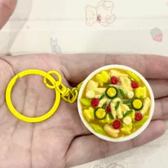 Móc khoá lưu niệm món Chân gà sả tắc - món ăn Việt Nam