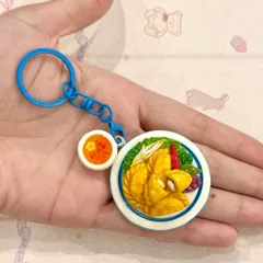 Móc khoá món Bánh gối và Nước chấm