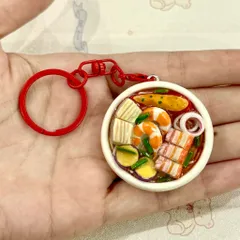 Móc khoá - Nam châm món Bún mắm - món ăn Việt Nam