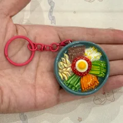 Móc khoá - Nam châm Cơm trộn Bibimbap - món ăn Hàn Quốc