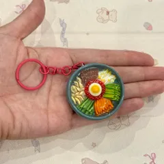 Móc khoá - Nam châm Cơm trộn Bibimbap - món ăn Hàn Quốc