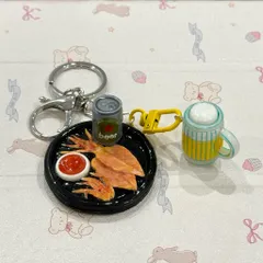 Móc khoá Mực nướng và Bia